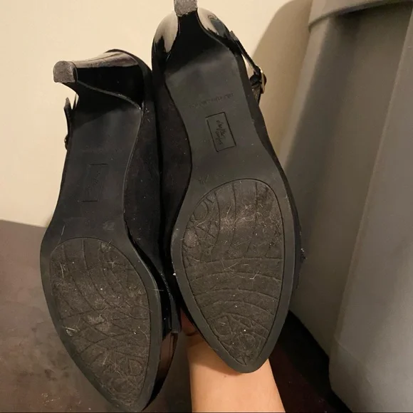 DEXFLEX COMFORT Black Mary Jane High Heels - Picture 5 of 6